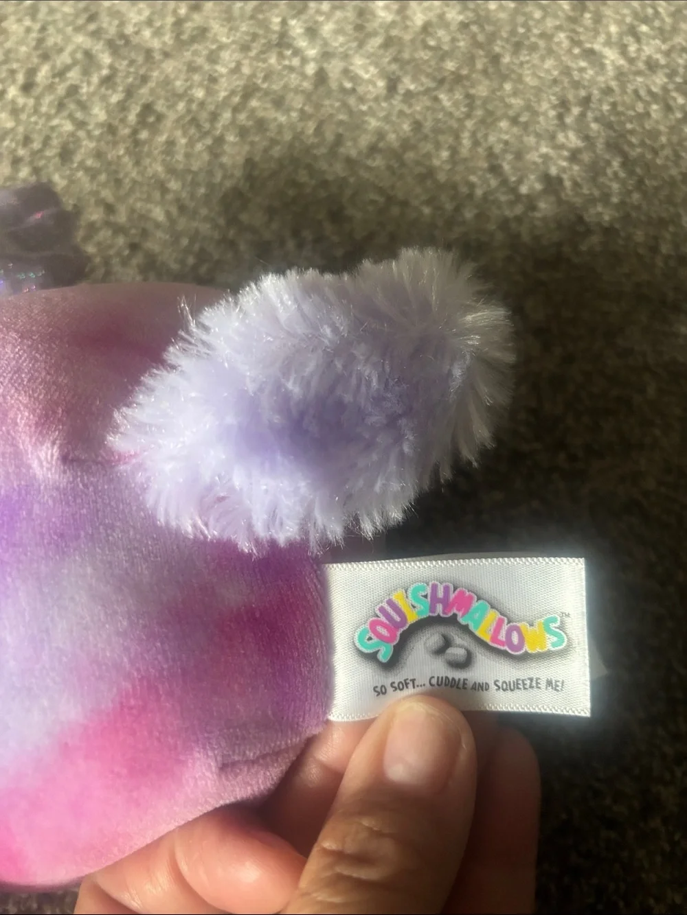 Ty Pink and Purple Unicorn Plush Backpack Accessory